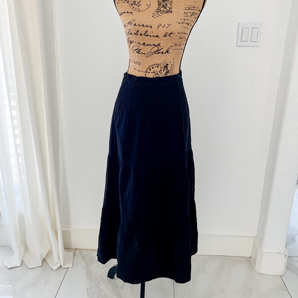 GAP Classic Black Maxi Skirt 100% Cotton